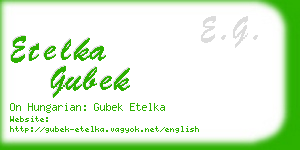 etelka gubek business card